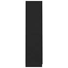 vidaXL Garderob svart 90x52x200 cm konstruerat trä 800631