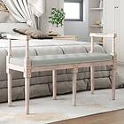 vidaXL Bänk ljusgrå 110x40x70 cm sammet 344425