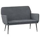 vidaXL Bänk mörkgrå 108x79x79 cm sammet 351383
