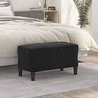 vidaXL Bänk svart 70x35x41 cm sammet 349402