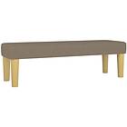 vidaXL Bänk taupe 100x30x30 cm tyg 346656