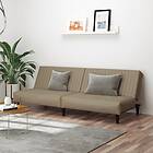 vidaXL Sovesofa 2-sæders cappuccino konstlæder 337666