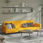 vidaXL Sovesofa 2-sæders gul sammet 337657