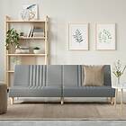 vidaXL Sovesofa ljusgrå tyg 351881