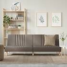 vidaXL Sofabed taupe tyg 351886