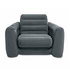 vidaXL INTEX Utdragbar armchair 117x224x66 cm mörkgrå 92572