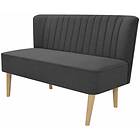 vidaXL Sofa tyg 117x55,5x77 cm mörkgrå 244071