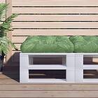vidaXL Palldyna bladmönster 60x60x12 cm tyg 360466