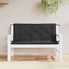 vidaXL Bänkdyna för trädgården svart 120 cm oxfordtyg 315011