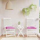 vidaXL Stolsdynor 2 st rosa 50x50x7 cm oxfordtyg 361558