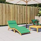 vidaXL Dyna till solsäng grön 180x60x3 cm oxfordtyg 361857