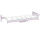 vidaXL Bänkdyna blå&vit randig 150x50x3 cm oxfordtyg 361157