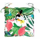 vidaXL Stolsdynor 2 st flerfärgade 40x40x7 cm tyg 361492