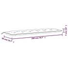 vidaXL Bänkdynor 2 st rosa 200x50x7 cm tyg 361752