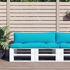 vidaXL Dynor till pallsoffa 2 st turkos Oxford-tyg 360943