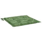 vidaXL Stolsdynor 6 st bladmönster 50x50x3 cm tyg 361091