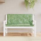 vidaXL Bänkdynor 2 st bladmönster 120x50x7 cm tyg 361694