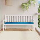 vidaXL Bänkdyna för trädgården blå 180x50x3 cm oxfordtyg 43204