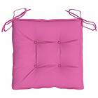 vidaXL Stolsdynor 2 st rosa 40x40x7 cm tyg 361501