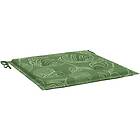 vidaXL Stolsdynor 2 st bladmönster 40x40x3 cm tyg 361023