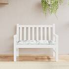 vidaXL Bänkdyna för trädgården bladmönster 100x50x7 cm oxfordtyg 361579