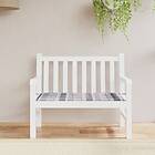 vidaXL Bänkdyna för trädgården grårutig 120x50x3 cm tyg 314085