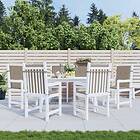 vidaXL Stolsdynor 6 st taupe 100x50x3 cm oxfordtyg 314139