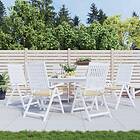 vidaXL Stolsdynor 6 st beige 50x50x3 cm oxfordtyg 314045