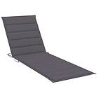 vidaXL Solsängsdyna antracit 200x60x3 cm oxfordtyg 314203
