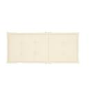 vidaXL Stolsdynor 4 st gräddvit 120x50x3 cm tyg 43182