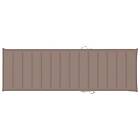 vidaXL Solsängsdyna taupe 200x60x3 cm oxfordtyg 314211