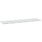 vidaXL Bänkdyna för trädgården bladmönster 200x50x3 cm tyg 361204