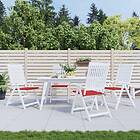 vidaXL Stolsdynor 4 st röd 40x40x3 cm oxfordtyg 47593