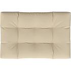 vidaXL Palldyna beige 120x80x10 cm tyg 314415