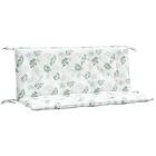 vidaXL Bänkdynor 2 st bladmönster 120x50x7 cm tyg 361693