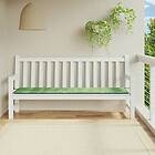 vidaXL Bänkdyna för trädgården bladmönster 200x50x3 cm tyg 361205