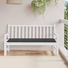 vidaXL Bänkdyna för trädgården svart 150x50x3 cm oxfordtyg 47619