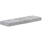 vidaXL Dyna till pallsoffa bomull 120x40x7 cm grå 48677