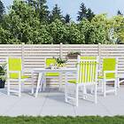 vidaXL Stolsdynor 4 st ljusgrön 100x50x3 cm oxfordtyg 314147