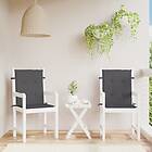 vidaXL Stolsdynor 2 st antracit 100x50x3 cm oxfordtyg 47548