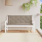 vidaXL Bänkdyna för trädgården taupe 150 cm oxfordtyg 315024
