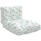 vidaXL Palldynor 2 st bladmönster tyg 360663
