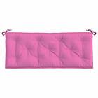 vidaXL Bänkdyna rosa 120x50x7 cm tyg 361600