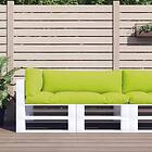 vidaXL Palldynor 3 st ljusgrön tyg 314668