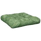 vidaXL Palldyna bladmönster 58x58x10 cm oxfordtyg 360919