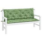vidaXL Bänkdynor 2 st bladmönster 150x50x7 cm tyg 361713