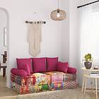 vidaXL Prydnadskuddar 7 st rosa tyg 350381