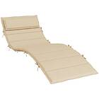 vidaXL Dyna till solsäng beige 180x60x3 cm oxfordtyg 361855