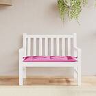 vidaXL Bänkdyna för trädgården rosa 100x50x7 cm oxfordtyg 361581