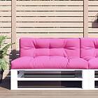vidaXL Palldyna rosa 120x40x12 cm tyg 360643